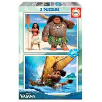 Educa 16953 2 X 100 vaiana puzzle