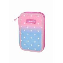 Piórnik podwójny bez wyp. AC2 Head Silver ASTRA - ASTRA papiernicze