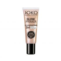 JOKO Make-Up Glow Primer Illuminating, baza i rozświetlacz w kremie 2w1 201 Love Yourself, 25 ml