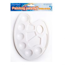 Paleta do farb biała owalna