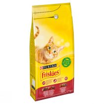 Friskies Karma dla kotów z wołowiną, kurczakiem i warzywami 1.7 kg