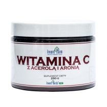 INVENT FARM Witamina C z acerolą i aronią 250g Invent Farm L-kwas askorbinowy malpighia glabra L