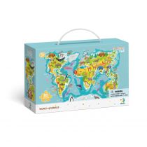 Ravensburger Puzzle obserwacyjne 80 elementów. DODO. Mapa świata zwierząt