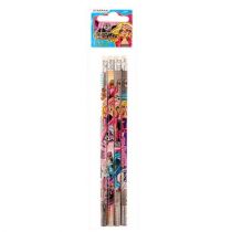 Starpak Starpak Barbie ołówek z gumką 4 szt