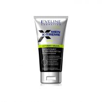 Eveline Men X-treme Oczyszczający żel peelingujący 6w1 z aktywnym węglem 150ml