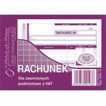 Michalczyk&Prokop RACHUNEK A6 DLA ZWOLNIONYCH Z VAT POZIOM 234-5