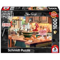 Schmidt Puzzle PQ 1000 Secret Puzzle Przy kuchennym stole