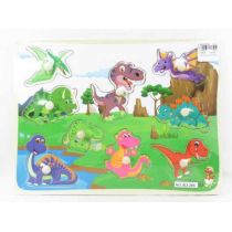 BIGTOYS Puzzle drewno Dinozaury BPUZ6474