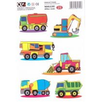 Naklejki Alfika i Zetki 25 Na budowie