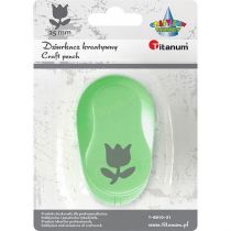 Titanum Dziurkacz z motywem Tulipan 25mm -