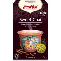 YOGI TEA (herbatki) HERBATKA SŁODKI CHAI (SWEET CHAI) BIO (17 x 2 g) 34 g - YOGI TEA BP-4012824402454