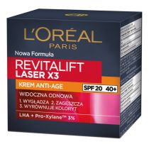 L'OREAL L'Oréal  - REVITALIFT LASER X3 - Krem Anti-age SPF 20 na dzień L'OASNDZ