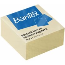 Bantex BLOCZKI SAMOPRZYLEPNE 75X75MM 400 KARTEK ŻÓŁTE zakupy dla domu i biura 400086401