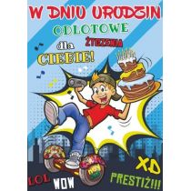 Stamp Karnet Young B6 + koperta wzór nr 028 Urodziny