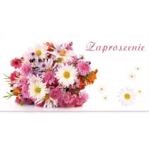 Stamp Zaproszenia Flowers nr 02 opakowanie 10 szt)