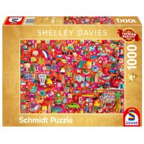 Schmidt Puzzle PQ 1000 Shelley Davies Zabawki retro G3 -