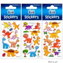 Sticker Boo Naklejki Sticker BOO silver dinozaury