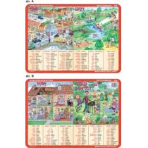 Nieprzypisany Podkładka edukacyjna Town sport home family & garden VISA003