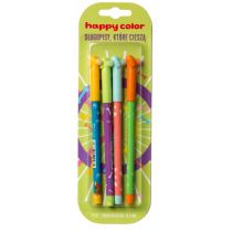 Happy Color Happy Color Długopis usuwalny Pieski niebieski 4 sztHAPPY COLO 337039