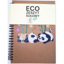 Yoyo Books Kołozeszyt A5/60K Eco panda