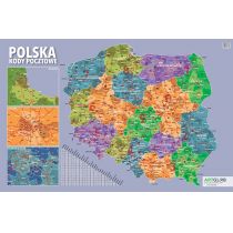 Artglob Podkładka na biurko - kody pocztowe Polska - Artglob