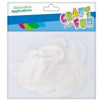 Craft with Fun Ozdoba dekoracyjna Piórka 3g/5-8cm Biel Pbh 20/1200