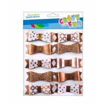 Craft with Fun Ozdoba dekoracyjna Pap samoprzylepna Kokard 12szt Brok 12/14