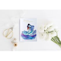 Henry Karnet B6 z kieszonką - Łabędzie