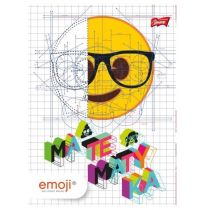 St. Majewski Zeszyt A5 w kratkę 60 kartek Emoji Matematyka 10 sztuk