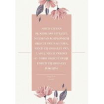 SZARON A Kartka składana - Błogosławieństwo beż - Szaron