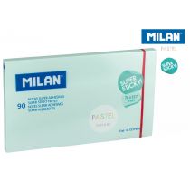 MILAN Karteczki samoprzylepne niebieski Milan super sticky pastel 127 x 76, 90 sztuk