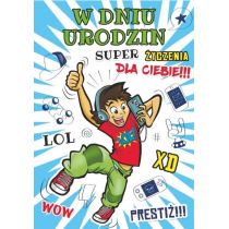 Stamp Karnet Young B6 + koperta wzór nr 026 Urodziny