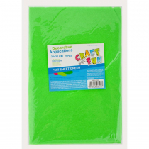 Craft with Fun Ozdoba dekoracyjna Filc Arkusz 20x30/5szt Ziel 40/80