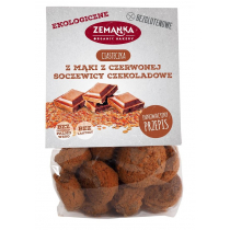 Zemanka CIASTECZKA Z MĄKI Z CZERWONEJ SOCZEWICY CZEKOLADOWE BEZGLUTENOWE BIO 100 g -
