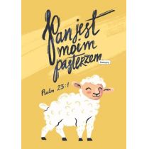 Szaron Pocztówka z kolorowanką - Pan jest moim pasterzem