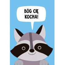 SZARON A Kartka składana - Bóg Cię kocha szop - Szaron