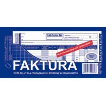 Michalczyk&Prokop FAKTURA VAT NETTO PEŁNA 1/3 A4 (0+1K) 105-8E