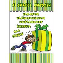 Stamp Karnet Young B6 + koperta wzór nr 014 Urodziny