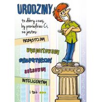 STAMP Karnet Comic B6 + koperta nr 16 Urodziny