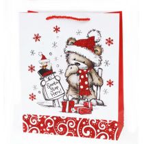 Canpol Albumy i Torebki Torebka ozdobna twarda brokatowa Święta TY-30S 26 x 32 cm