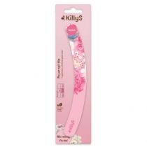 Killys Blooming Pastel Paper Nail File papierowy pilnik do paznokci banan 180/240 Różowy