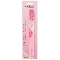 Killys Blooming Pastel Paper Nail File papierowy pilnik do paznokci prosty 180/240 Różowy