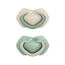 canpol Babies Zestaw smoczków uspokajających silikonowych symetrycznych Pure Color 18+ m, zielony