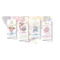 Karnet DL De Lux Złocony Chrzest MIX 10szt.) Nowa