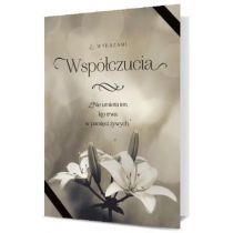 PAN DRAGON Karnet B6 Kondolencje lilie K.B6-1888 PAND2997