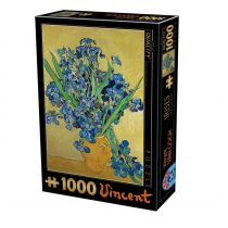 D-Toys Puzzle 1000 Van Gogh, Irysy w żółtym wazonie