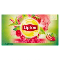 Lipton LIPTON_Green Tea herbata zielona Malina i Truskawka 40 torebek 56g 8711200453412