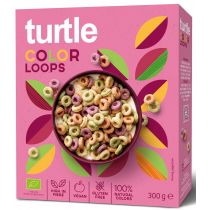 TURTLE (owsianki, płatki) KRĄŻKI ZBOŻOWE KOLOROWE BEZGLUTENOWE BIO 300 g - TURTLE
