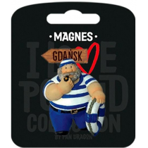 PAN DRAGON Magnes I love Poland Gdańsk ILP-MAG-E-GD-37