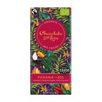 CHOCOLATE AND LOVE CZEKOLADA SZWAJCARSKA GORZKA 80 % PANAMA FAIR TRADE BIO 80 g - CHOCOLATE AND LOVE BP-5060270121855